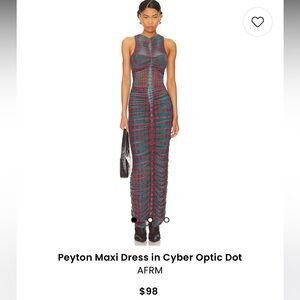 Peyton Maxi dress in Cyber Optic Dot size S